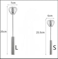 WhiskEase™: Semi-Automatic Mixer Whisk- Semi Automatic Mixer Whisk Egg Beater Stainless Steel Manual Hand Mixer Self-Turning Cream Utensils Kitchen Mixer Egg Tools