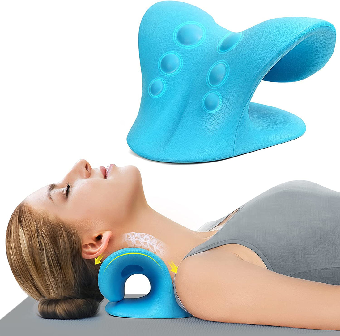 NeckNest™-  Ultimate Pain Relief Neck Stretcher and Cervical Traction Device Pillow