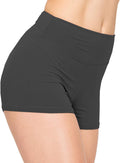 FlexPant™: Premium High RIse Soft Solid Stretch Women's Workout Yoga Shorts - Your Essential for Cheerleading, Running, Dance, and Volleyball