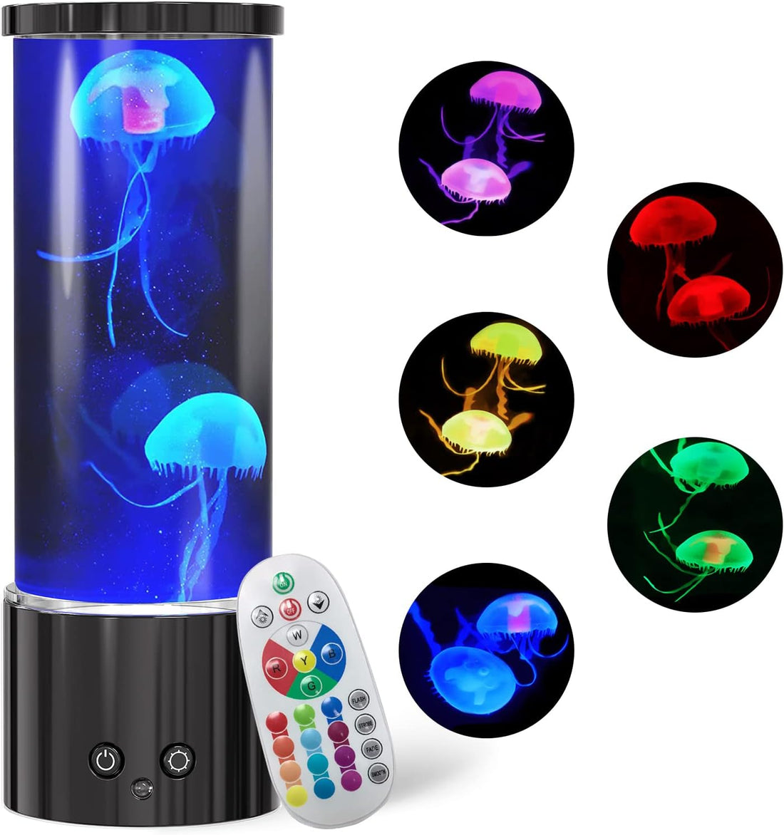 Enchanting LED Jellyfish Lamp - Transform Your Space with 17 Color Changing Dimmable Night Light with Remote Control, for Home Decor & Christmas Birthday Gifts