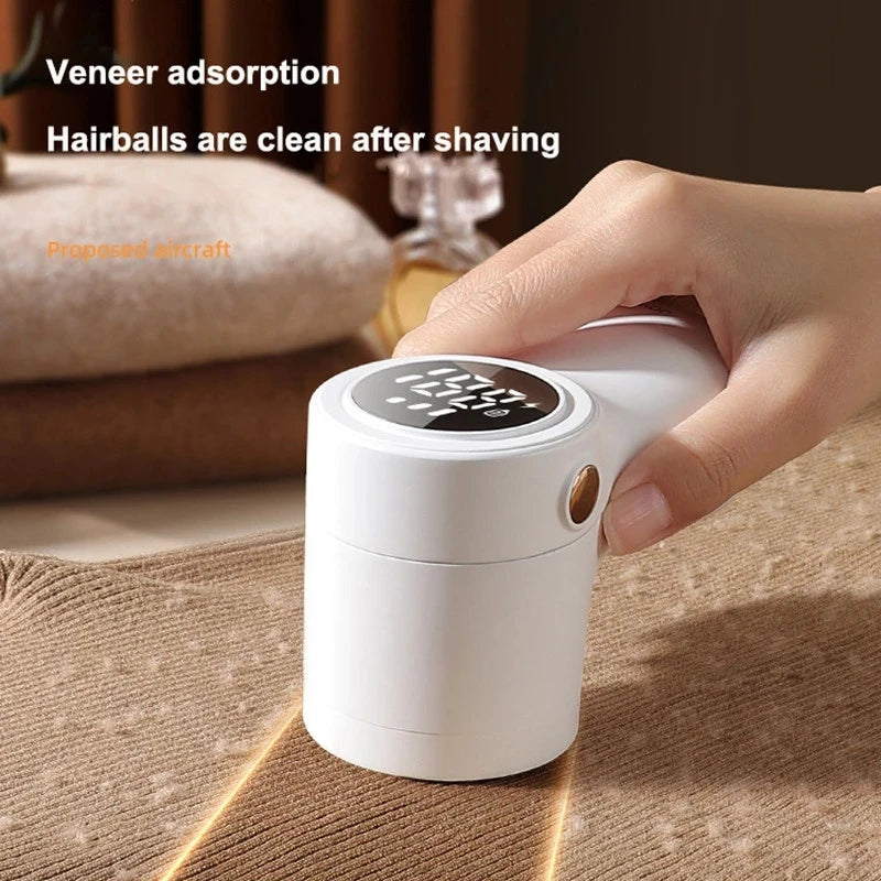 New Electric Hairball Trimmer Smart LED Digital Display Fabric Lint Remover USB Charging Portable Professional Fast Household