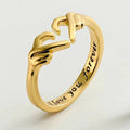 Simple Double Heart Pendant Necklace for Women Couple Stainless Steel Choker Gold Color Chain Wedding Party Friends Jewelry Gift