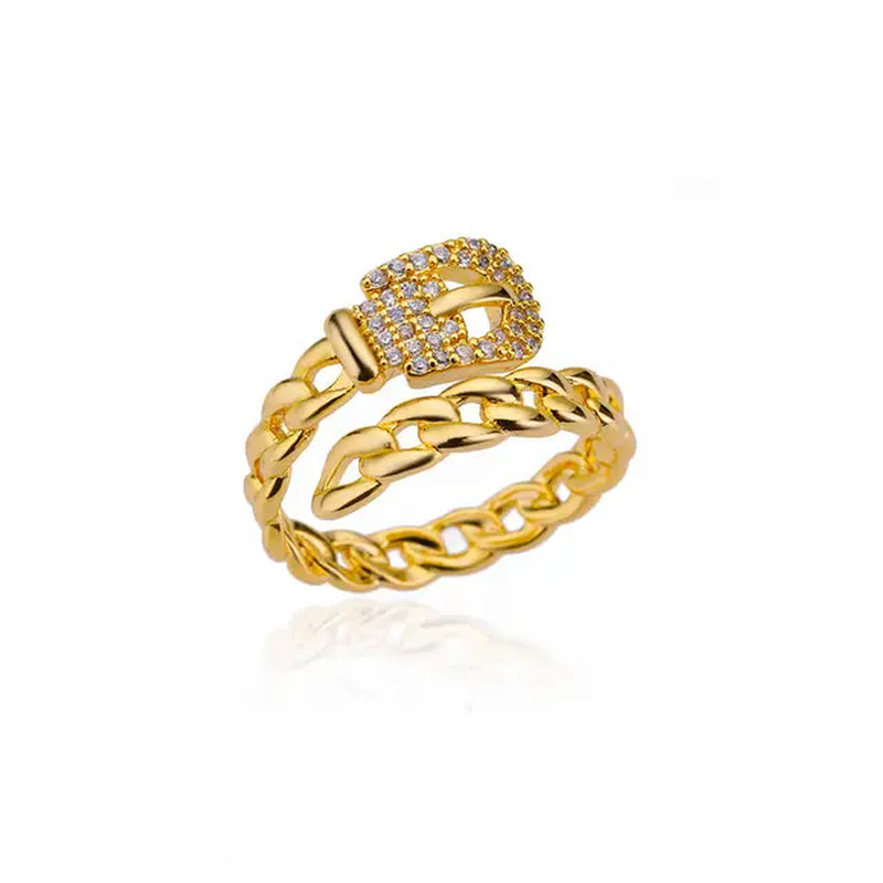  Sunflower Gold Plated Party Ring 