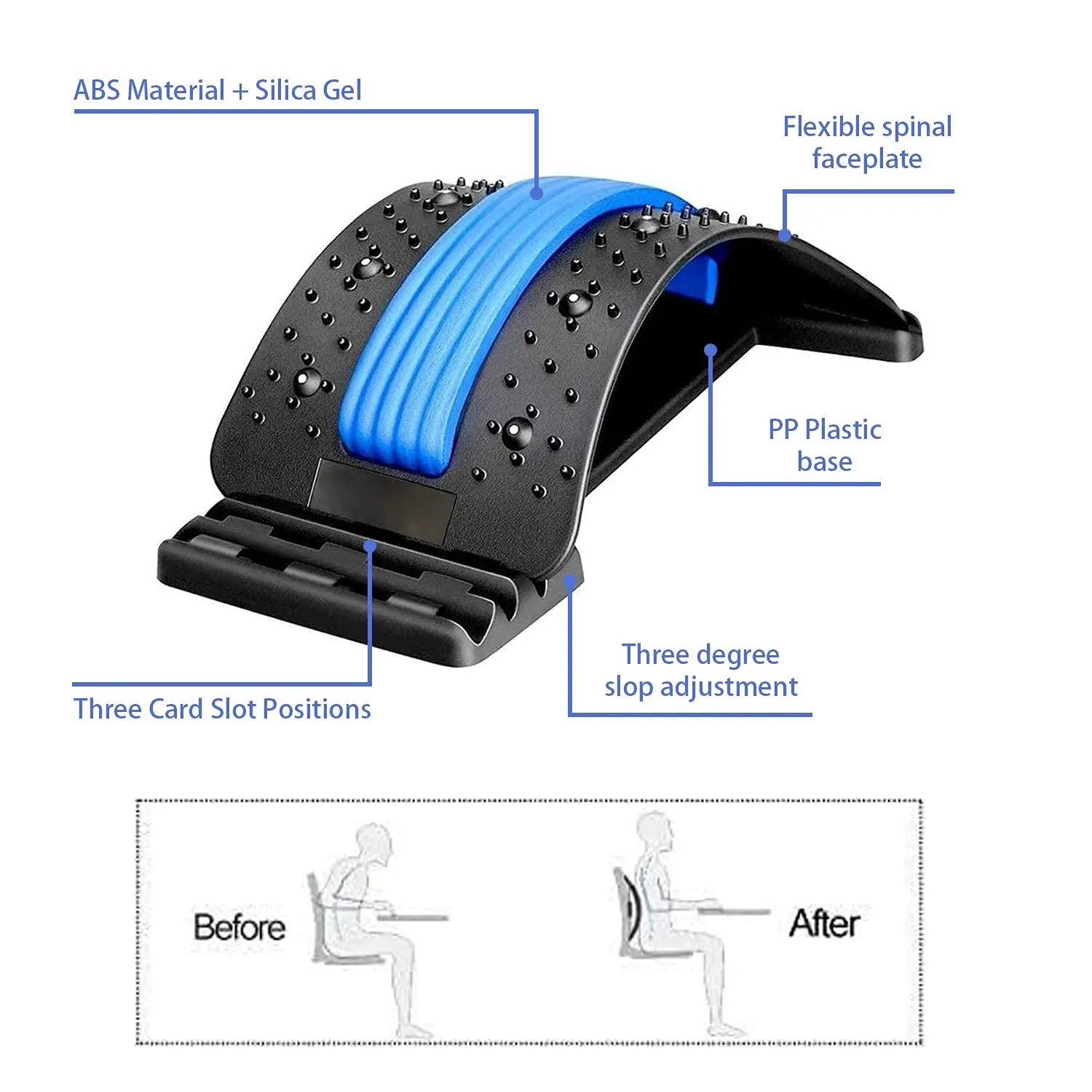 LuminaFlex™: Orthopedic Back Stretcher- Achieve Relief and Correct Posture with Our Back Stretch Lumbar and Spine Corrector