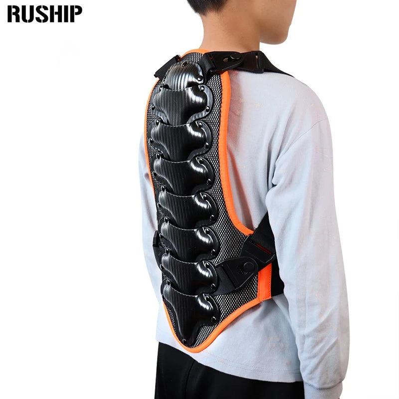 Kids Protective Sports Vest Back Spine Protector Roller Snowboard Skateboarding Ski Body Support Child Safety Jackets MTB