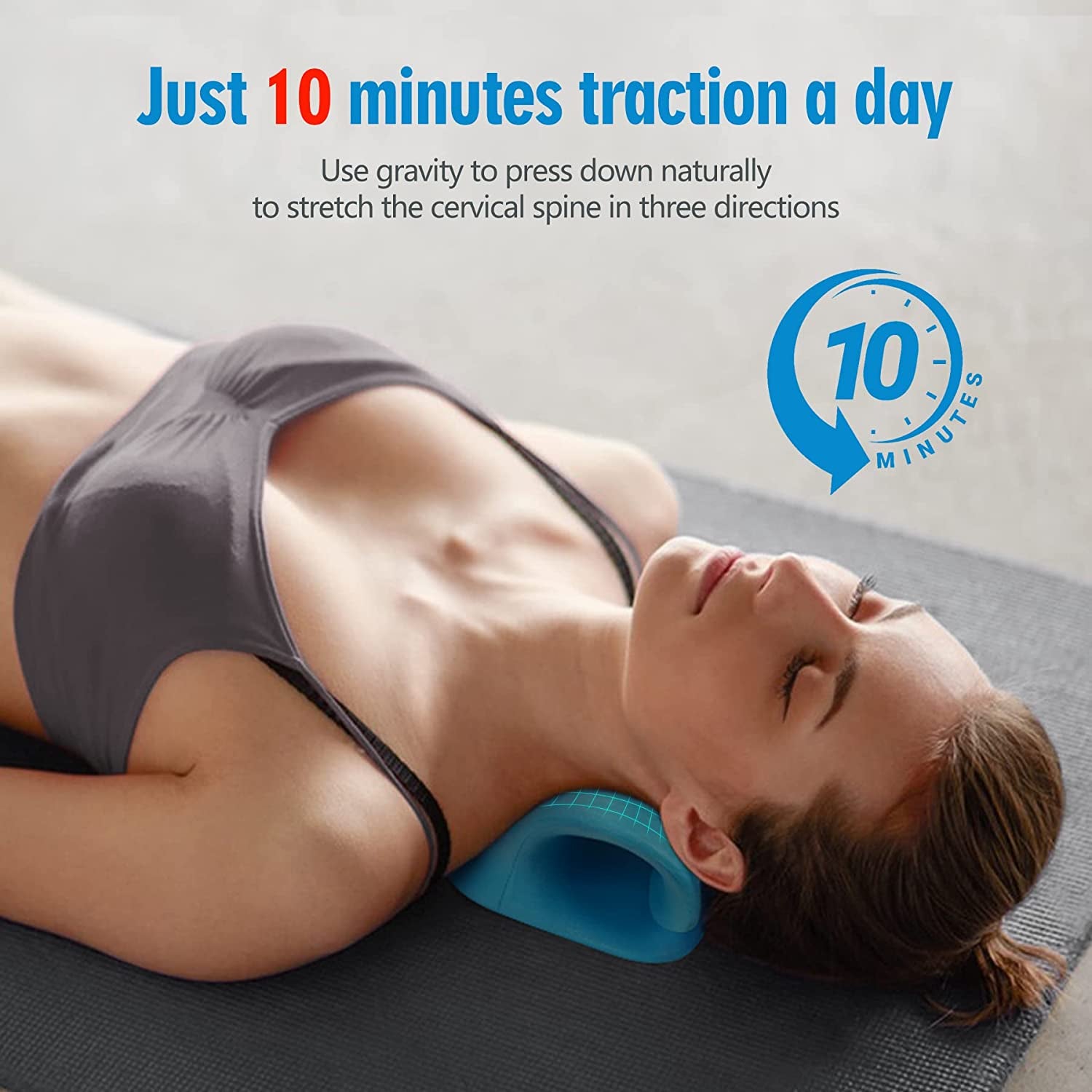 NeckNest™-  Ultimate Pain Relief Neck Stretcher and Cervical Traction Device Pillow