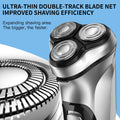 SwiftShave™: Blackstone Electrical Rotary Shaver for Men - 3D Floating Blade, Washable, Type-C USB Rechargeable, Precision Beard Grooming