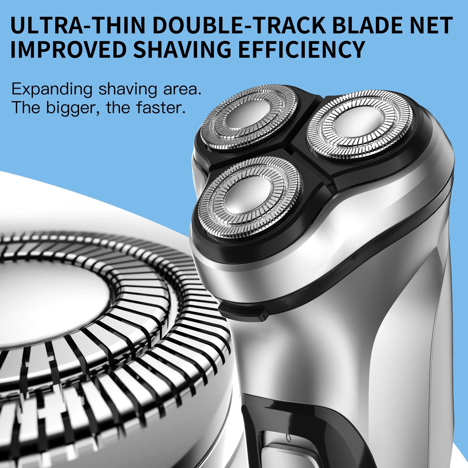SwiftShave™: Blackstone Electrical Rotary Shaver for Men - 3D Floating Blade, Washable, Type-C USB Rechargeable, Precision Beard Grooming