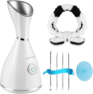 SteamEase™- Portable Nano Facial Steamer - Your Personal Home Skin Spa for Sinus Relief and Blackhead Cleansing. 