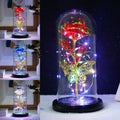 Artificial Galaxy Rose Lamp with Butterfly and Colorful LED Rose Flowers LED Rose Light Flower Gift for Women Girls Dropshipping