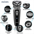 SwiftShave™: Blackstone Electrical Rotary Shaver for Men - 3D Floating Blade, Washable, Type-C USB Rechargeable, Precision Beard Grooming