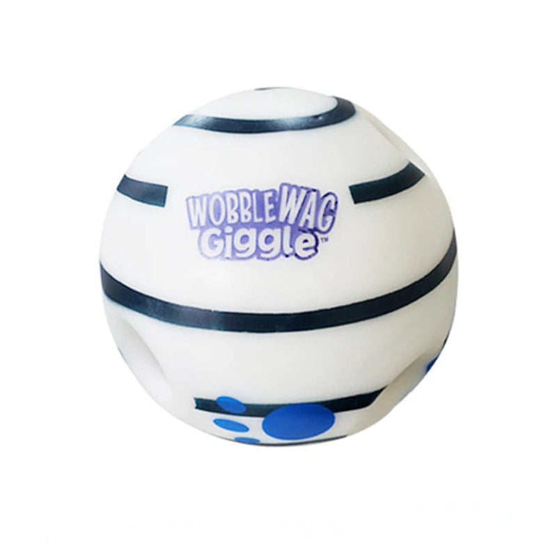 Wobble Wag Giggle Glow Ball Interactive Dog Toy Fun Giggle Sounds When Rolled or Shaken Pets Know Best as Seen on TV