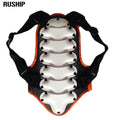 Kids Protective Sports Vest Back Spine Protector Roller Snowboard Skateboarding Ski Body Support Child Safety Jackets MTB