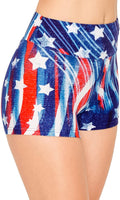 FlexPant™: Premium High RIse Soft Solid Stretch Women's Workout Yoga Shorts - Your Essential for Cheerleading, Running, Dance, and Volleyball