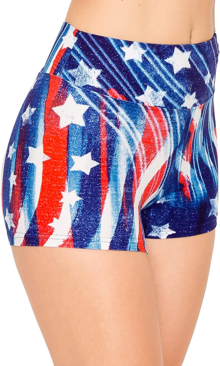 FlexPant™: Premium High RIse Soft Solid Stretch Women's Workout Yoga Shorts - Your Essential for Cheerleading, Running, Dance, and Volleyball