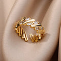  Sunflower Gold Plated Party Ring 