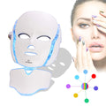 RadiantGlow™: 7 Color LED Facial Neck Mask - Harness the Power of Light Therapy for Glowing Skin