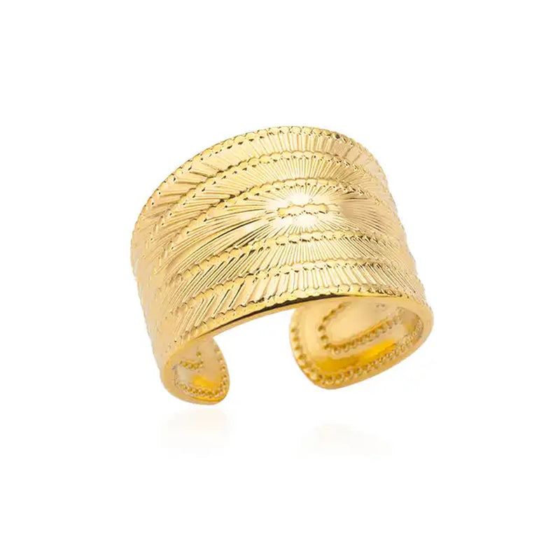  Sunflower Gold Plated Party Ring 