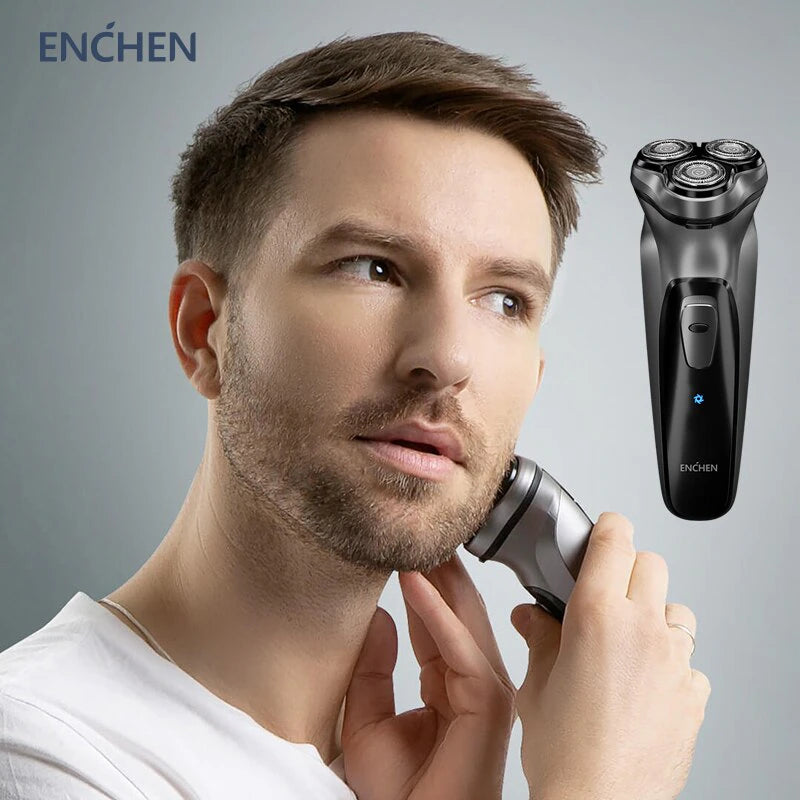 SwiftShave™: Blackstone Electrical Rotary Shaver for Men - 3D Floating Blade, Washable, Type-C USB Rechargeable, Precision Beard Grooming